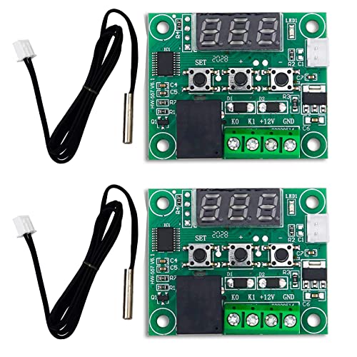 Image of Shockley XH-W1209 50~100 digital temperature controller thermostat (W1209-2 Piece)