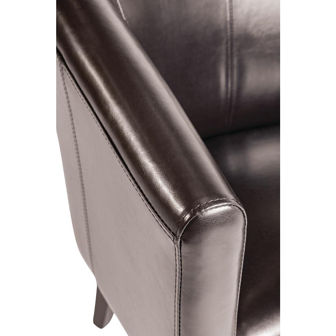 Bolero Esszimmersessel Kunstleder dunkelbraun, 820(H) x 630(W) x 650(D)mm