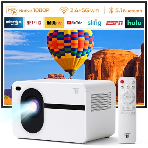 CoolEeve 2024 Nouveau Mini projecteur 1080P Connectivité WiFi et...