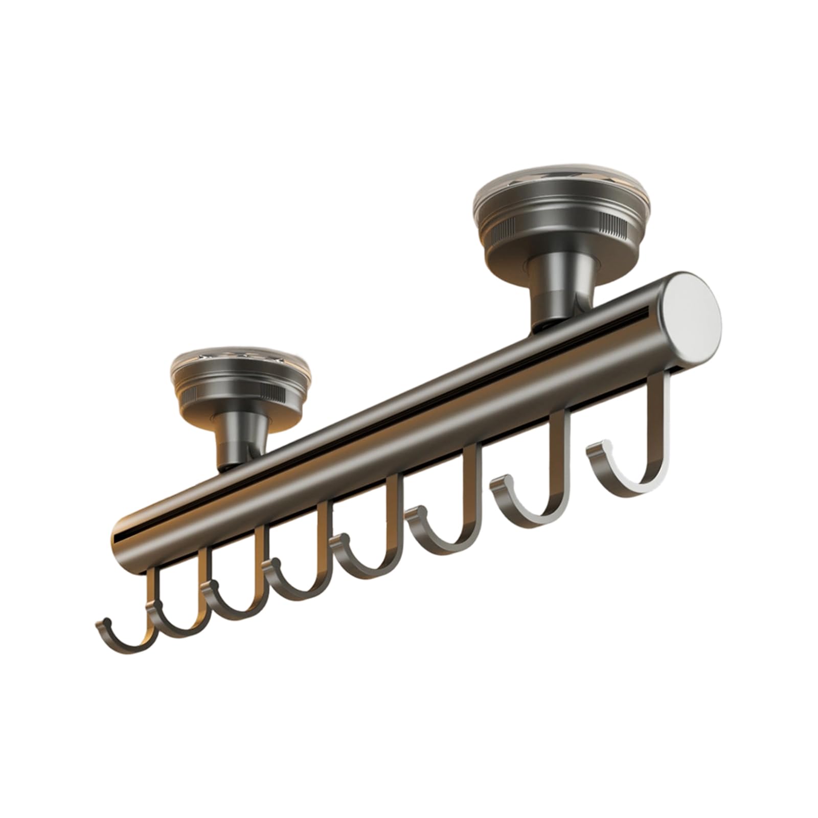 LUCKGONI Suction Cup Mounted Drillless Pull Out Clothing Hanger for Home Wardrobes Storage Organizers Space Saving Modern Design