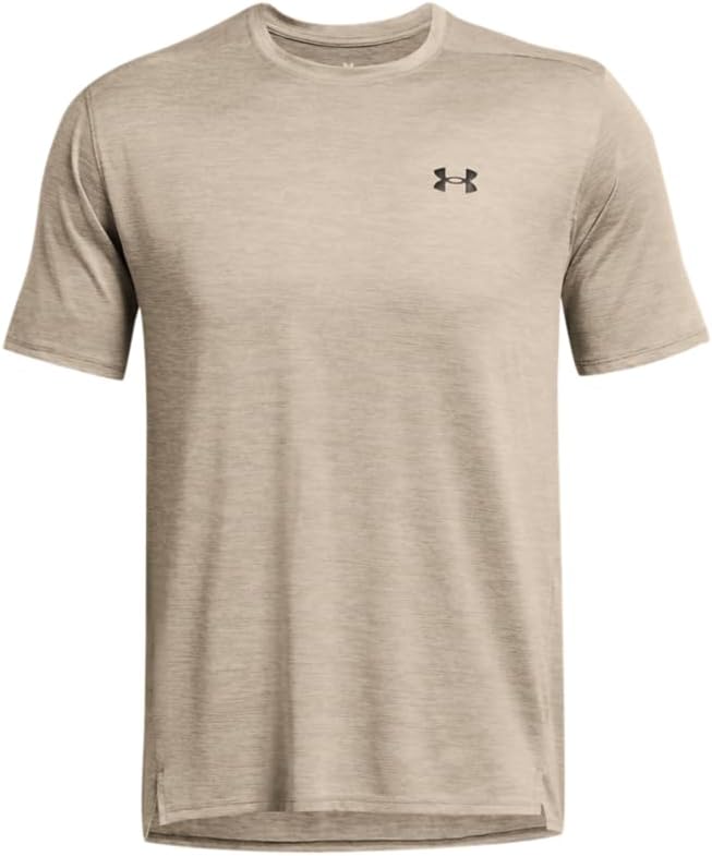 Under Armour Men's Tech Vent Short Sleeve Shirt Taupe, Large