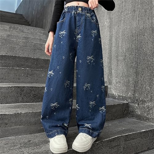 Infant Little Kids Girls Baggy Ripped Jeans Sparkle Drawstring Waistband Grunge Aesthetics Red Girls Jeans Size 93