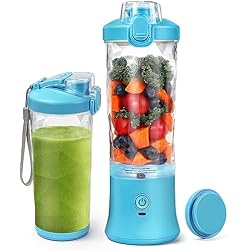 Motor Electrico De Licuadora Licuadora portátil de 20 onzas para batidos y batidos, exprimidor eléctrico de 4000 mAh, licuadora de batidos de motor de 270 W sin BPA e impermeable IP67, licuadora de jugo fresco USB con 2 modos de