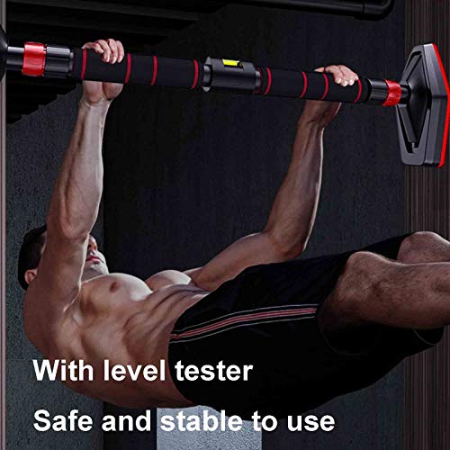 GYHOME Cadre De Porte Barre De Traction, Murale, sur Poteau De Pull-up, Pas De Trou, Facile À Installer, Réglable 96-135cm, Charge 250 Kg – Image 3