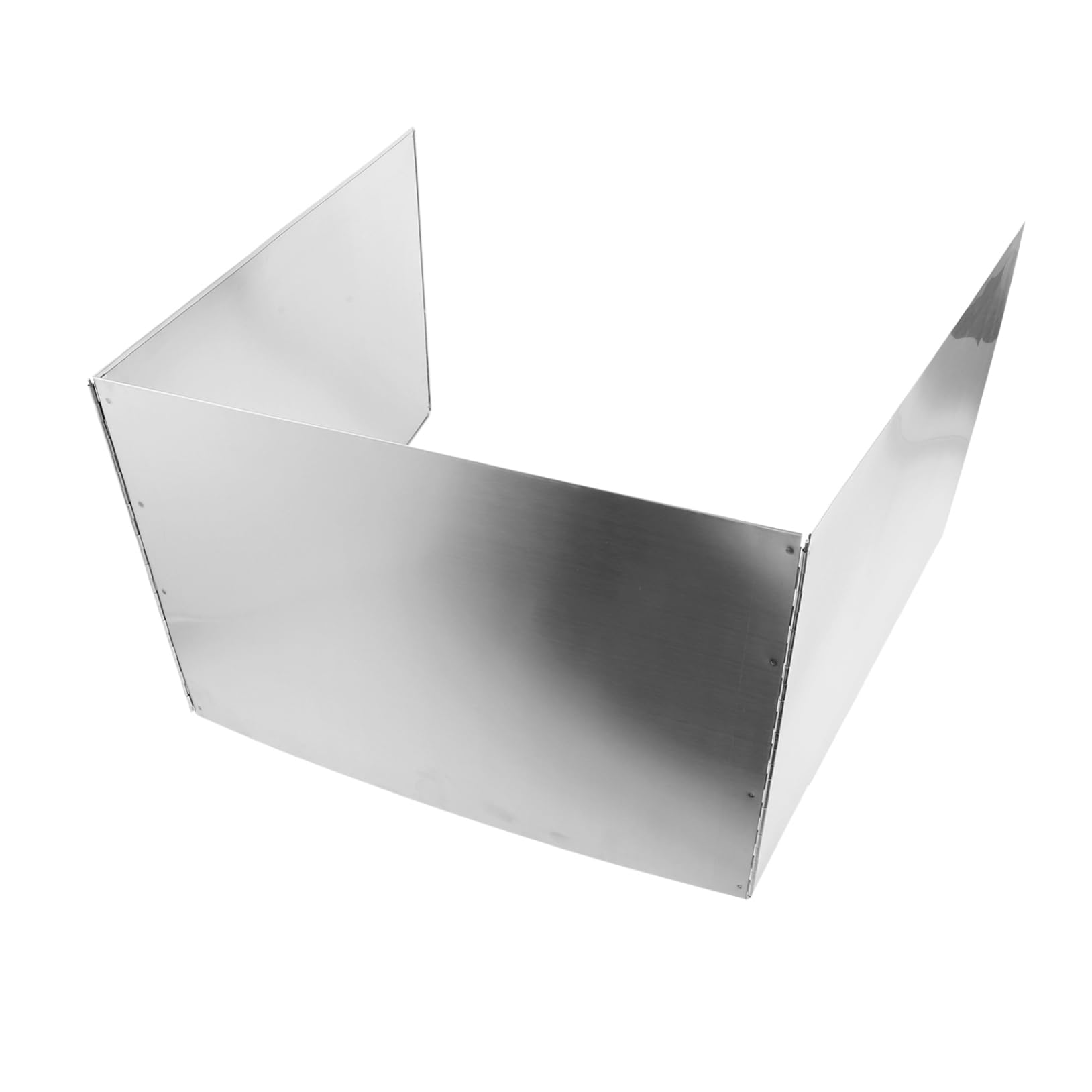 Cabilock Kitchen Oil Baffle Oil Splash Insulation Board Metal Oil Boards Grease Shield Splatter Guard Oil Splatter Screen for Frying Pans Backsplash behind Stove Stainless Steel Silver