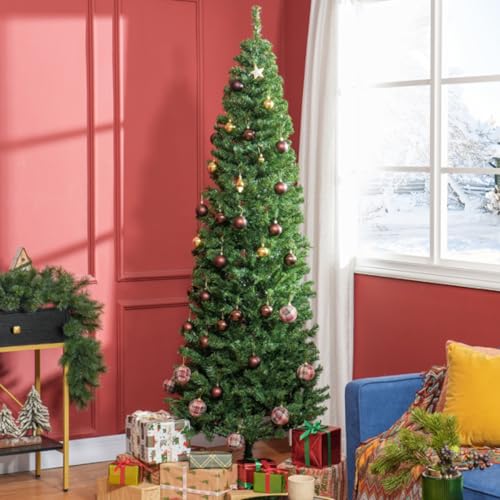 7.5-Meter Christmas Tree with Realistic Anti-Break Branches, Space-Saving Design for