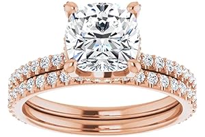 10K Solid Rose Gold Handmade Engagement Rings