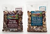 Trader Joe's Omega Trek Mix with Fortified Cranberries (12 oz) +Trader Joe's Simply the Best Trek Mix with Cashews, Almonds, Pineapple, Cranberries, and Tart Cherries 16oz. Bundle