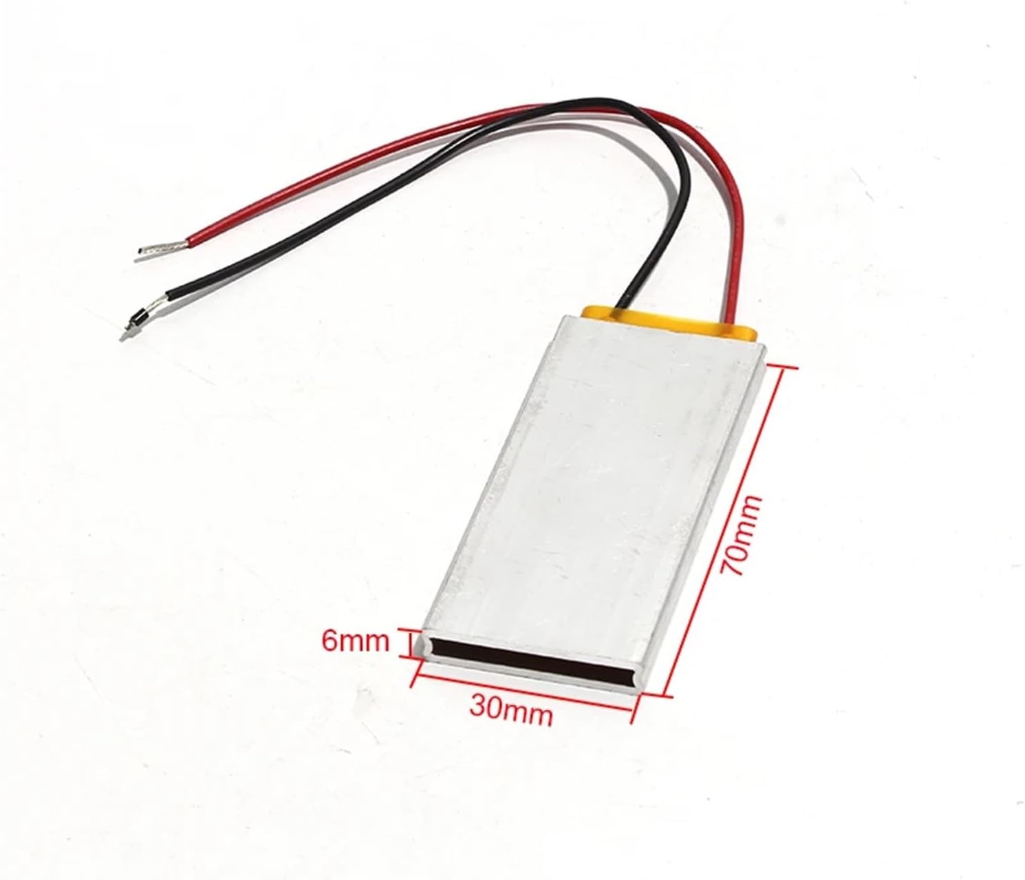 一定温度アルミシェルヒータープレート 70x30x6mm 220V/48V 70-270度(220V 270C 50-120W)