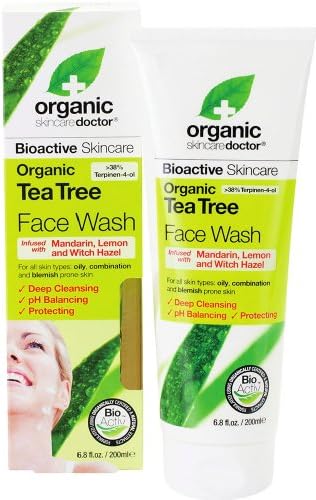 Organic Tea Tree Face Wash Organic Doctor 200 ml Liquid image 2