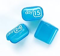 Vista 9 de Organizador de pastillas mensual de 31 días con cápsulas de píldoras de bolsillo desplegable y bandeja de almacenamiento para vitaminas