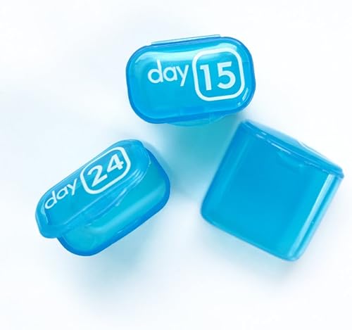 Miniatura 8 de Organizador mensual de cápsulas de píldoras de 31 días para una fácil gestión de medicamentos. Mantente en el camino con las cajas diarias de