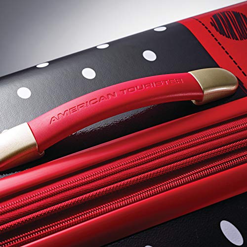 American Tourister Disney Hardside Luggage With Spinner Wheels, Black, Red, White, 21" #TOP5