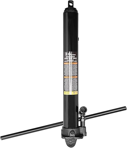 Miniatura 8 de Torin Gato hidráulico hidráulico de 3 toneladas con bomba de pistón simple y base de horquilla (Compatible con garajegrúas de taller, polipastos de