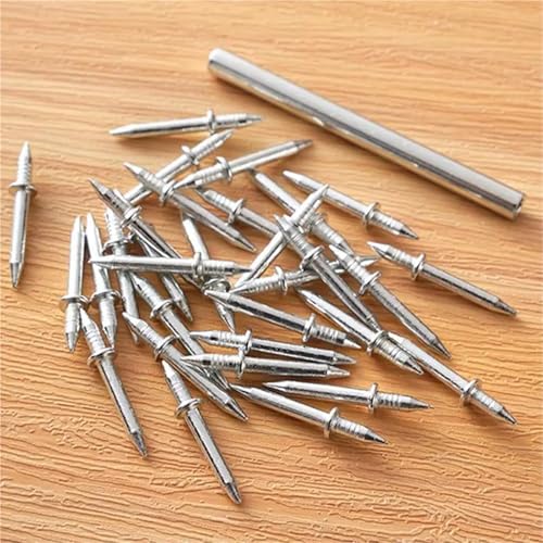 Clavos para zócalos doble cara, 1000 piezas, antióxido para decoración del hogar miniatura 5
