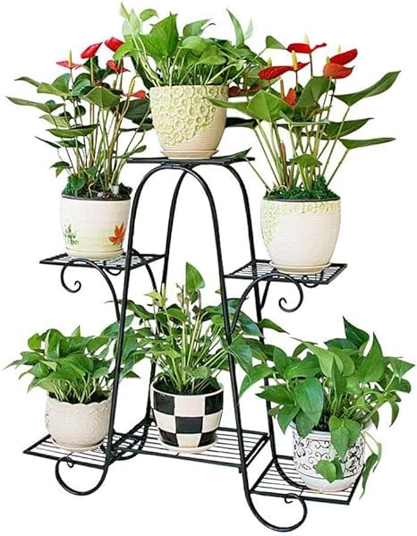 Alenz the craft Plant Stand 3 Tier 5 Potted Indoor Plant Shelf Multiple Stands for Garden Corner Balcony Living Room {3 Tier 5 Potted)-Black (B0BMZF2TYZ) Amazon Price History, Amazon Price Tracker