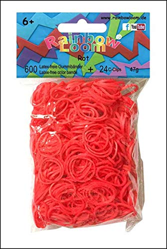 Elastques Rainbow Loom Rouge