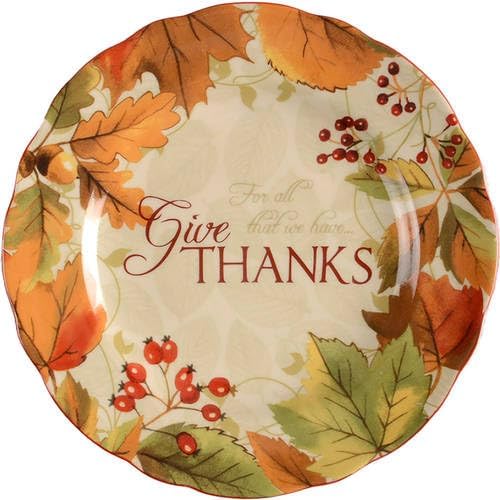 222 Fifth Plato de ensalada de crema Harvest Festival