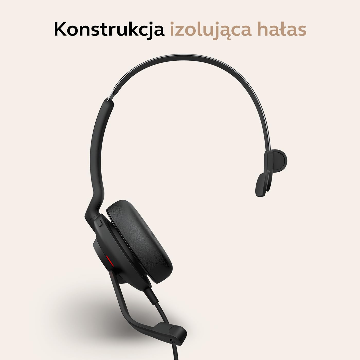 Jabra Evolve2 30 SE telefon On Ear Headset przewodowy mono czarny mikrofon redukcja szumów, redukcja szumów
