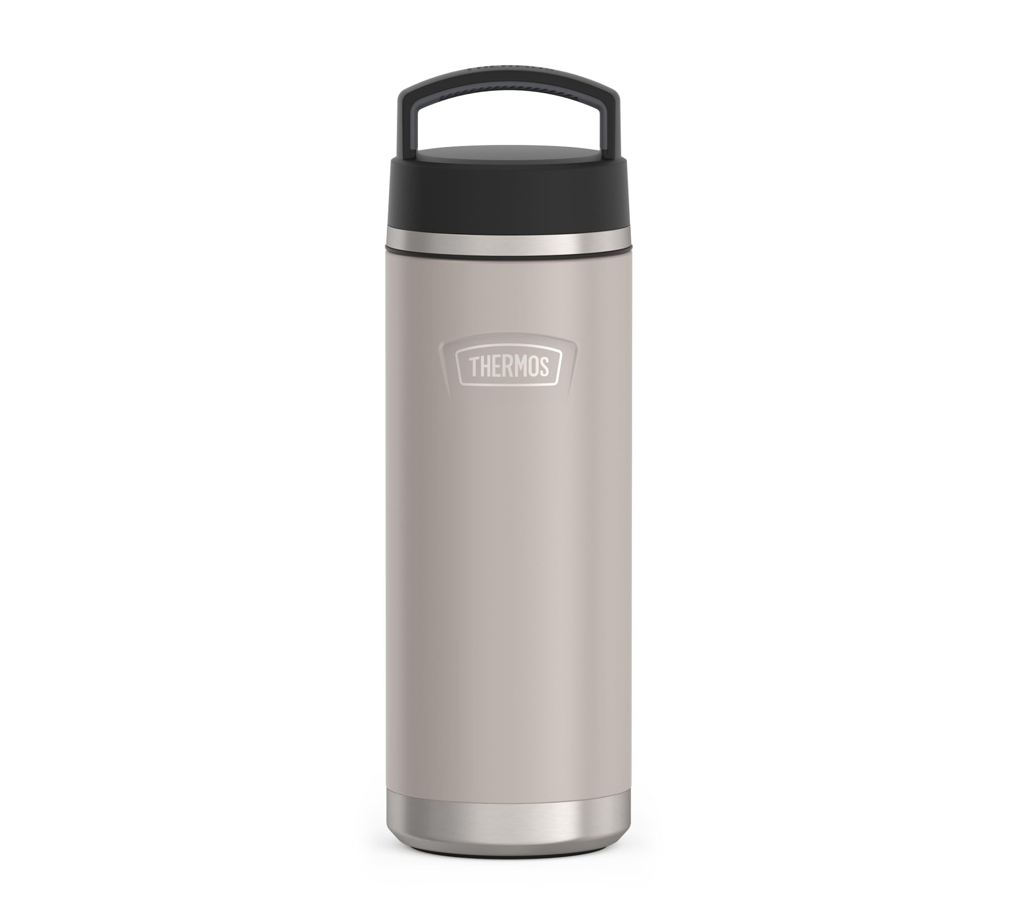 THERMOS Icon Beverage Bottle 0.71 L, Beige/Sandstone Matt, Thermos Flask, Stainless Steel 710 ml, Insulated Drinking Bottle, 18 Hours Hot / 24 Hours Cold, Dishwasher Safe, Completely Leak-Proof,