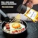 2 in 1 Glass Oil Sprayer & Dispenser,16oz/470ml Olive Cooking, Air Fryer, and Salad, for Kitchen Gadgets and Air Fryer Accessories, w/Stickers (Black)