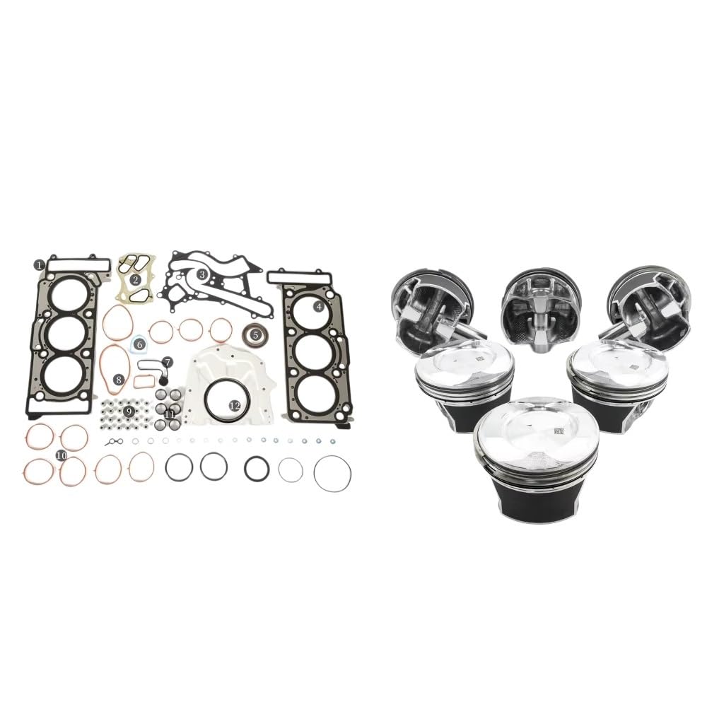 Junta estanqueidad tapa válvulas Juego De Pistones Junta Culata Para Benz Para W205 Para W212 Para X166 Para C43 E400 M276 3,0 T