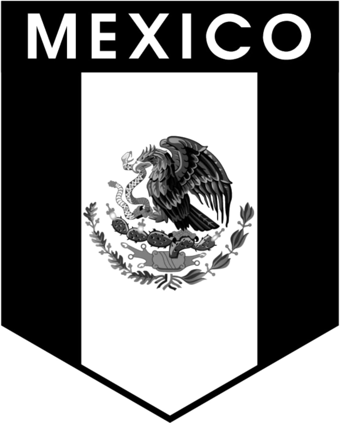 Mexico Flag Car Hanging Accessory – Mini Black Mexican Flag Banner for Rearview Mirror – Auto Interior Decoration, Window Display, Modern Style, Patriotic Car Ornament