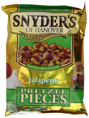 Snyder's Jalapeno Pretzel Pieces 125g - Paquete de 10