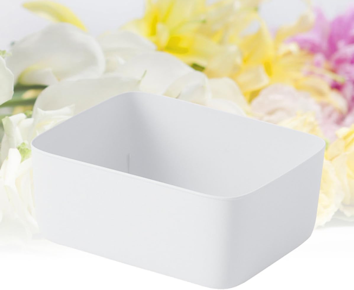 White Plastic Underwear Storage Box Stackable Drawer Organizer