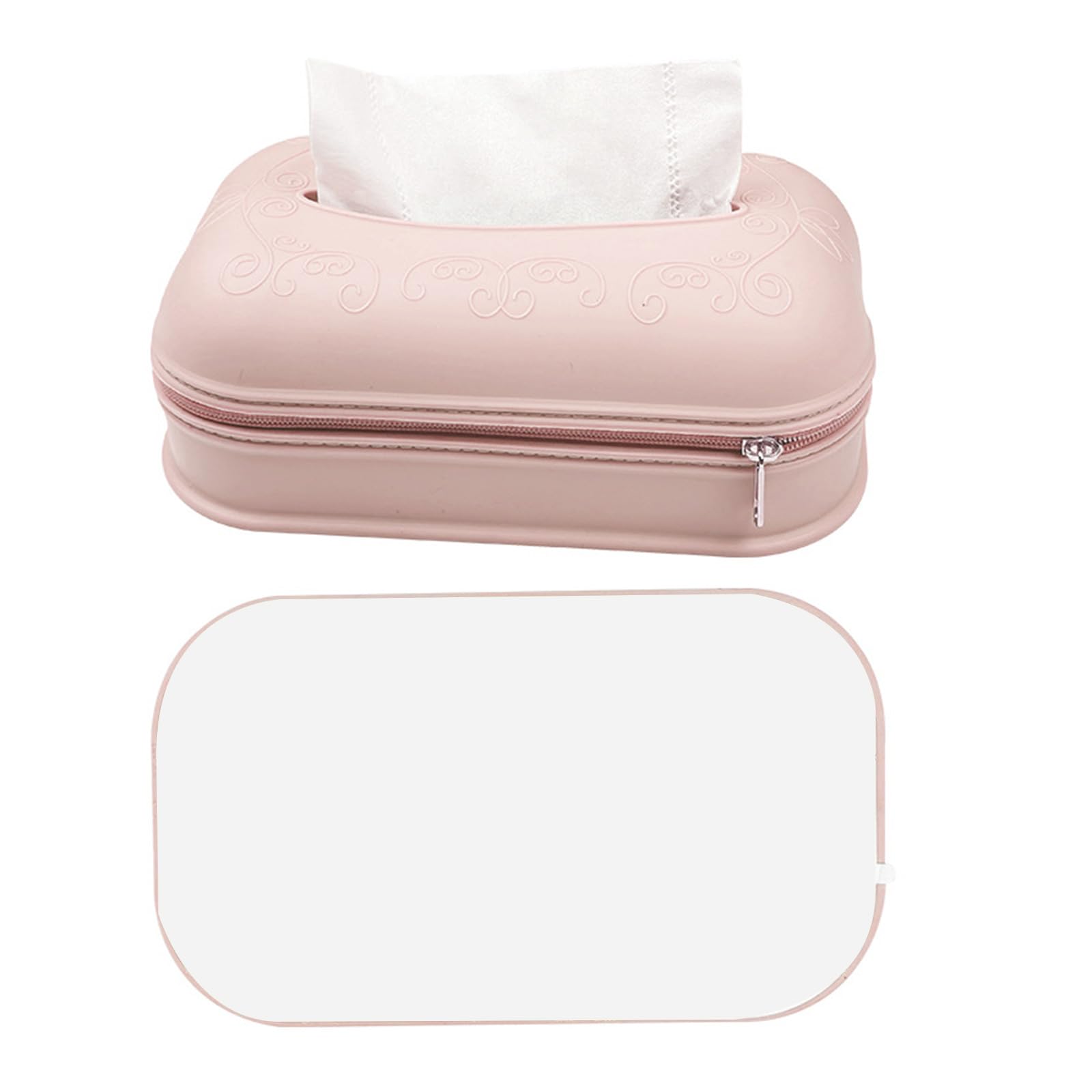 Buxuaaaa Flexible Sturdy Silicone Tissue Holder Designs for Families with Children or Pet Daily Use Home Organization Use Drawer Styles Dispenser