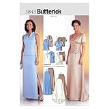 BUTTERICK PATTERNS B3843 Misses' Top and Skirt, Size 8-10-12