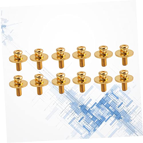 ibasenice 10pcs Golden Drum Lug Mounting Screws Washers Ear Screws for Snare and Drum Parts Essential Accessories for Drummers miniatura 2