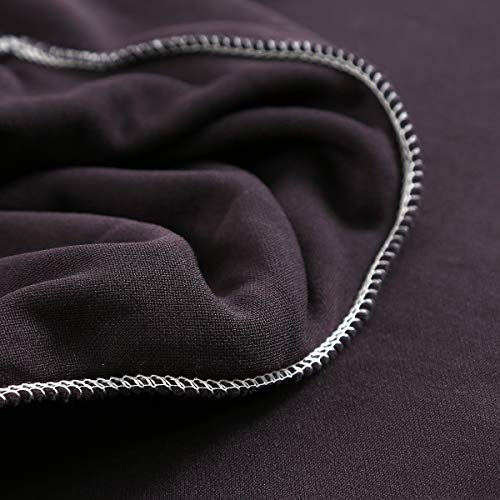 Mifxin Armless Sofa Bed Cover Stretch Futon Slipcover Plush Thicker Solid Color 3 Seat Full Folding Sofa Couch Cover Furniture Protector Without Armrests (Dark Grey) #TOP7