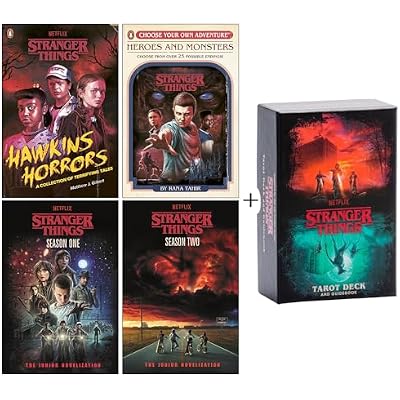 Stranger Things Collection 5 Piece Set &ndash; 4 Paperback Books + 1 Tarot Card Deck and Guidebook | Gift Set for Fans
