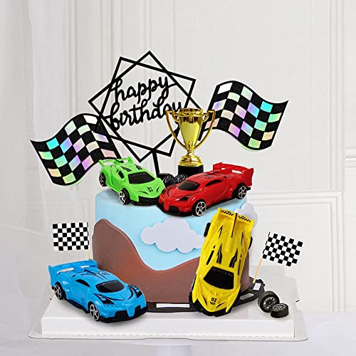 Racing Car Cake Decoration Racing Car Cake Topper Racing Car Birthday Cake Decorations Racing Car Party Favors #TOP5