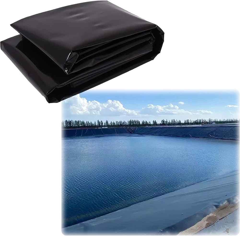 Bâche d'étang pliable noire et étanche 4x6.5m bâche agricole bassin poisson