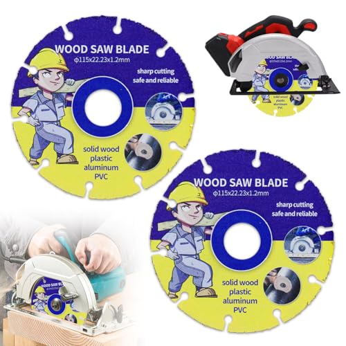 2 discos de corte de 115 mm, discos abanicos y discos flexibles para amoladora angular, hoja de sierra para madera, metal, plástico, disco de corte de alta calidad 115 metal 2 mm Flex disco abrasivo