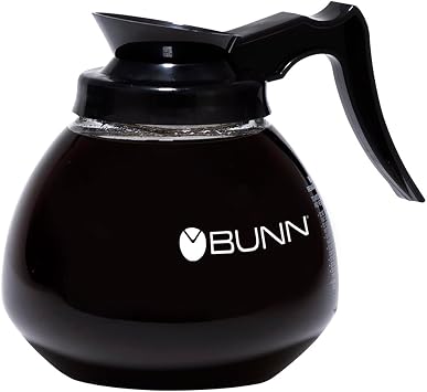 BUNN 42400.0103 12 Cup Commercial Glass Decanter with Black Handle 3 Pack