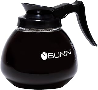 BUNN 42400.0103 12 Cup Commercial Glass Decanter with Black Handle