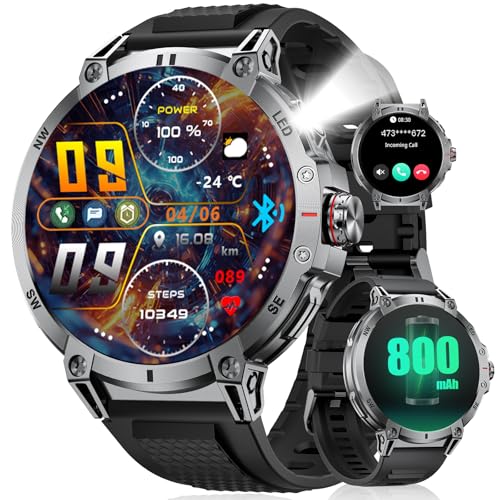 Montre militaire homme pour le sport outdoor et la randonnée de nuit