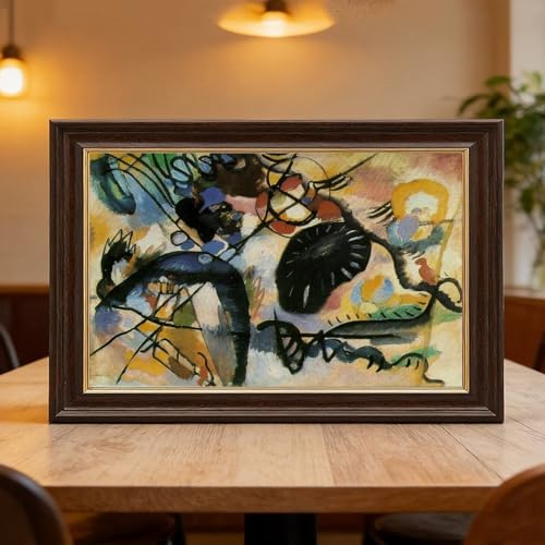 Toile Kandinsky Points Noirs déco murale de bureau chic - 6