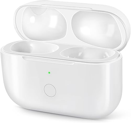 Funda de carga inalámbrica compatible con AirPods Pro, cargador de repuesto con botón de sincronización de emparejamiento Bluetooth