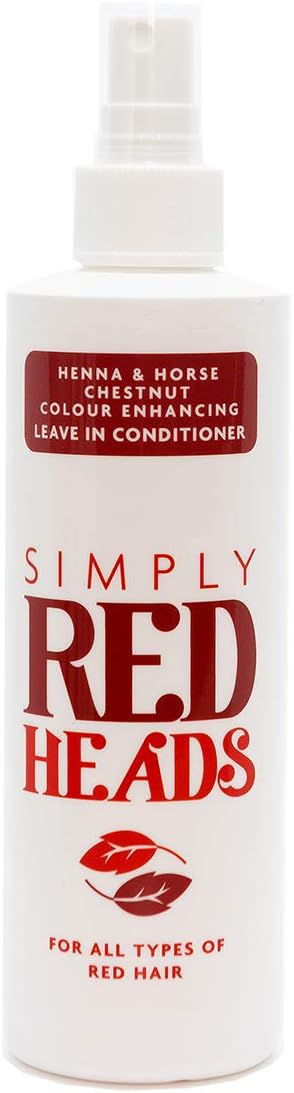 Simply Redheads Colour Enhancing Henna and Horse Chestnut Leave In Conditioner for ginger hair, redheads and brunettes