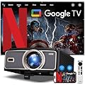 1500 ANSI 4K Decoding Projector with WiFi and Bluetooth, DESS Movie Home Theater Projector With Auto Focus & Keystone, Hidden Adjustable E-Bracket,Outdoor Proyector With Official Built-in Apps,C5 Pro