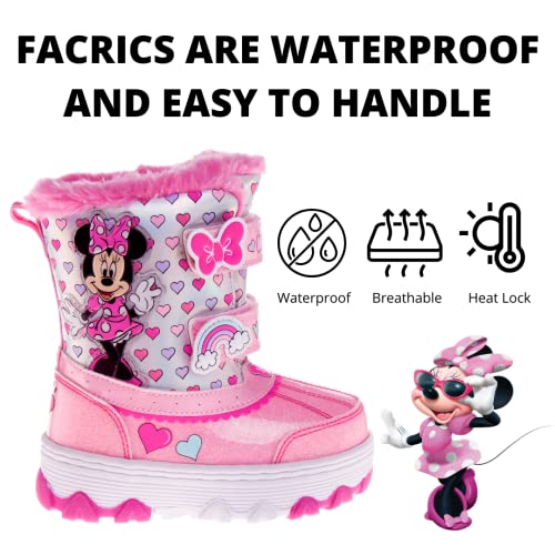 Girls Cartoon Character Boots, Water Resistant Snow Boots (Toddler/Little Kid)4