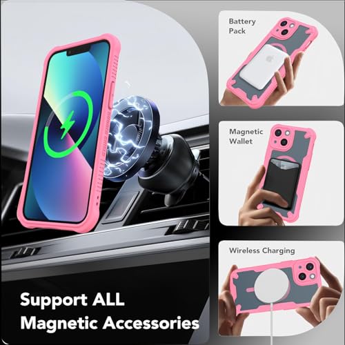 Coque iPhone 13 Mini antichoc fine rose pour éviter les bris d'écran