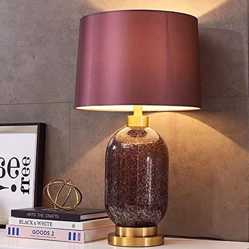 Lampe de table moderne en verre décoration de luxe pour chambre