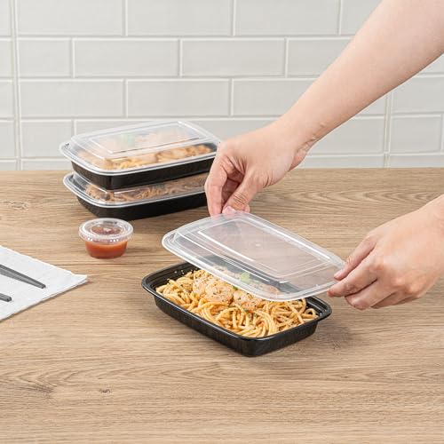 image for Restaurantware Asporto 16 Ounce To Go Boxes 100 Microwavable Round Sou