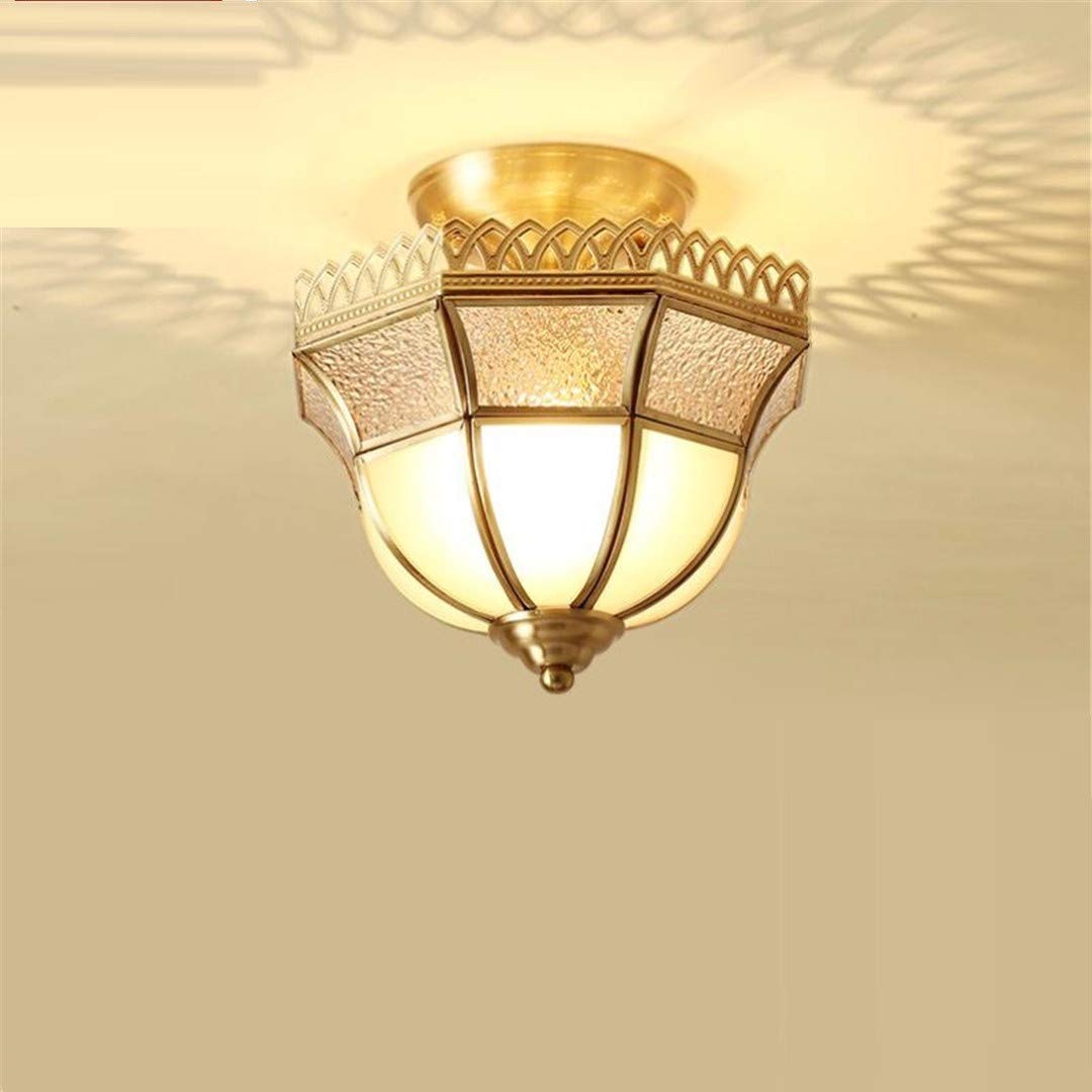 Thumby Ceiling Light Ceiling Lamps American Aisle Lights All Copper Porch Lights Creative Strange Balcony Small Ceiling Lamp Modern Contemporary Minimalist Home Cloakroom Corridor Lights