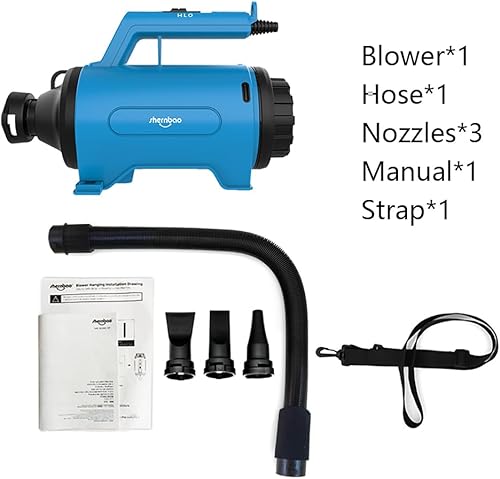 Miniatura 4 de shernbao Ventilador de alta velocidad para secadora de automóviles y motocicletas  Aspiradora portátil para detalles y limpieza automática de polvo